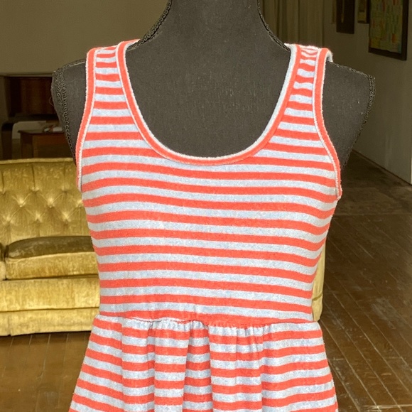 Revolve DRA periwinkle, and coral ruffled him sleeveless dress - Picture 3 of 8